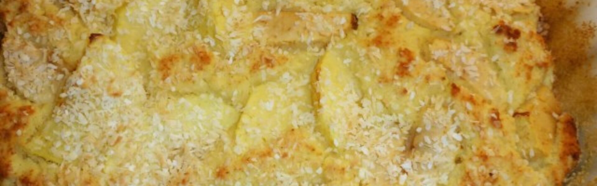 Äppel- och kokoskaka